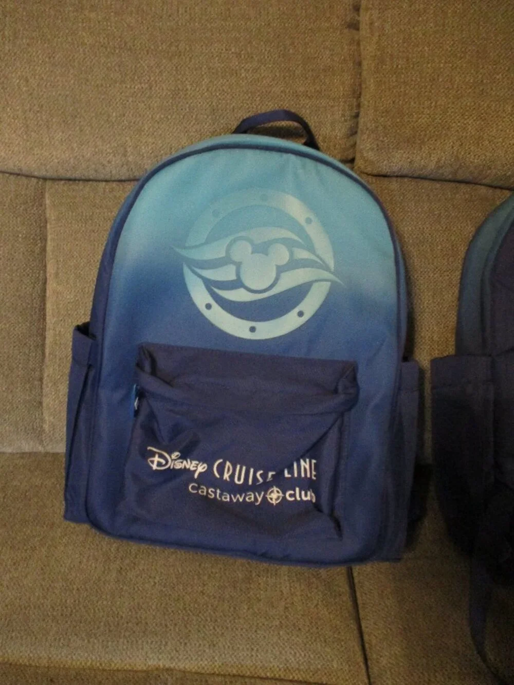 1 Disney Ombre Teal to Navy Cruise Line Backpack Mickey Mouse 2026  NWOT